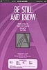 Be Still and Know SATB choral sheet music cover